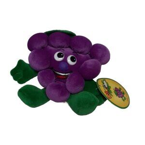 Toy Box Collection Fruit Seedies Golly Grape Fruit Plush 4.5" beanbag Toy NWT